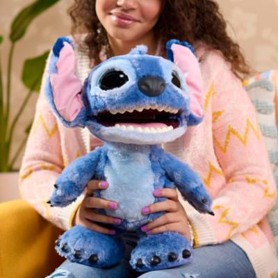 Just Play Disney Ultimate Stitch Interactive Feature Soft Toy, Lilo & Stitch Live Action