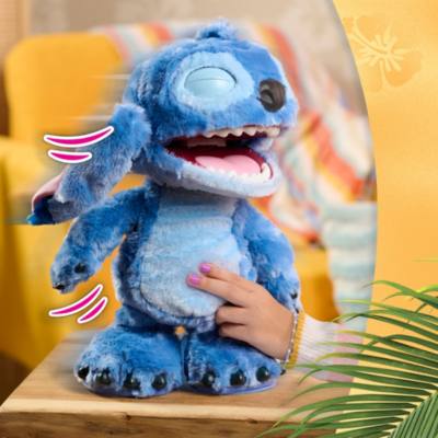Just Play Disney Ultimate Stitch Interactive Feature Soft Toy, Lilo & Stitch Live Action