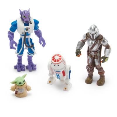 Ensemble de figurines The Mandalorian and Grogu, Star Wars Toybox