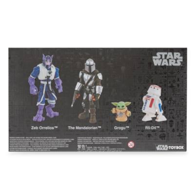 Ensemble de figurines The Mandalorian and Grogu, Star Wars Toybox