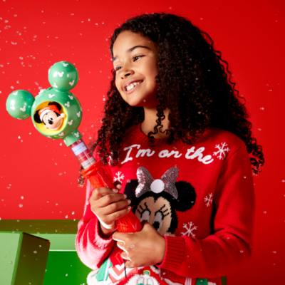 Mickey Mouse Festive Light-Up Bubble Wand