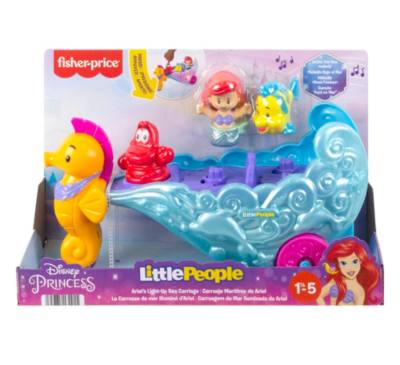 Mattel Disney Princess Little People Ariel's Light-Up Sea Carriage