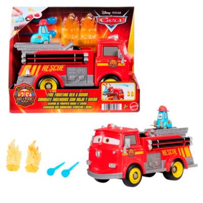 Mattel Disney Pixar Cars Radiator Springs Race & Rescue Fire Fighting Red & Guido Playset