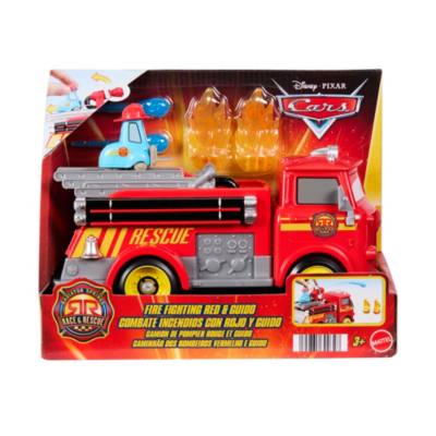 Mattel Disney Pixar Cars Radiator Springs Race & Rescue Fire Fighting Red & Guido Playset