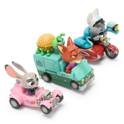 Zoomania - Judy Hopps, Nick Wilde und Yax - Stuntautoset
