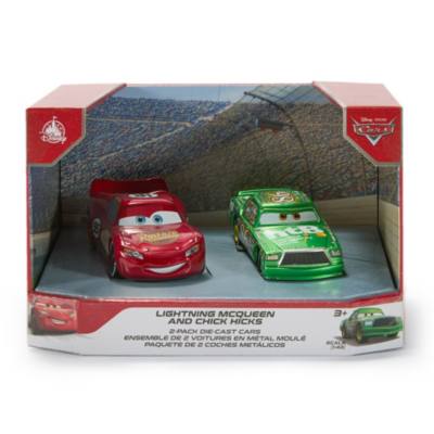 Coches escala Rayo McQueen y Chick Hicks, Disney Pixar Cars