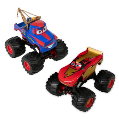 Set di monster truck in metallo pressofuso Spaventoso Soletta MacChin e Fallo-A-Pezzi, Disney Pixar Cars