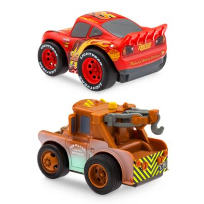 Lightning McQueen and Tow Mater Pullback Stunt Vehicles Set, Disney Pixar Cars