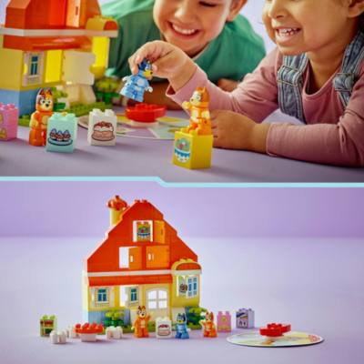 LEGO&nbsp;DUPLO Casa della Famiglia di Bluey con gioco di memoria 10459