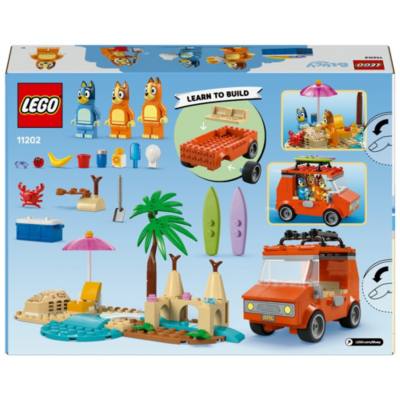 LEGO Bluey's Beach & Family Car Trip Set 11202
