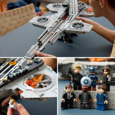 LEGO Super Heroes L&rsquo;h&eacute;liporteur du SHIELD Set 76354