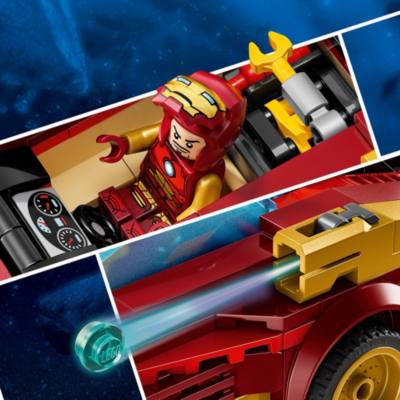 LEGO Marvel Iron Man Car & Black Panther vs. Red Hulk Set 76310