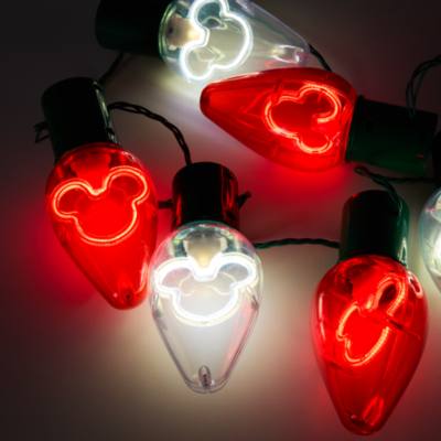 Mickey Mouse Icon Light-Up Festive Glow Large Bulb Necklace