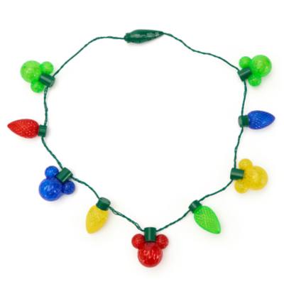 Mickey Mouse Icon Coloured Light-Up Festive Glow Necklace