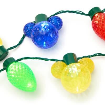 Mickey Mouse Icon Coloured Light-Up Festive Glow Necklace
