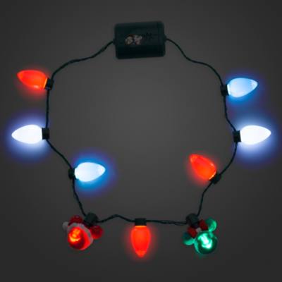 Mickey and Minnie Mouse Animated Glow Christmas Necklace