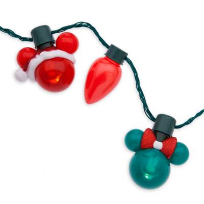 Mickey and Minnie Mouse Animated Glow Christmas Necklace