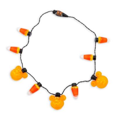Mickey Mouse Jack-o'-Lantern Halloween Glow Necklace
