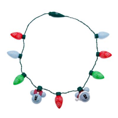 Mickey and Minnie Mouse Light-Up Festive Glow Necklace