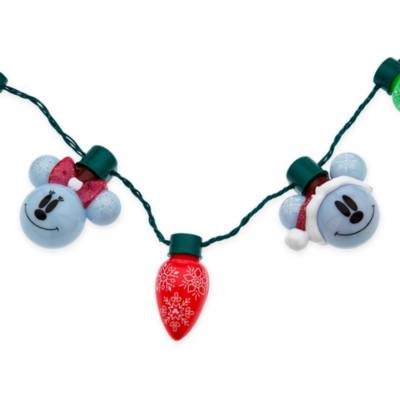 Mickey and Minnie Mouse Light-Up Festive Glow Necklace