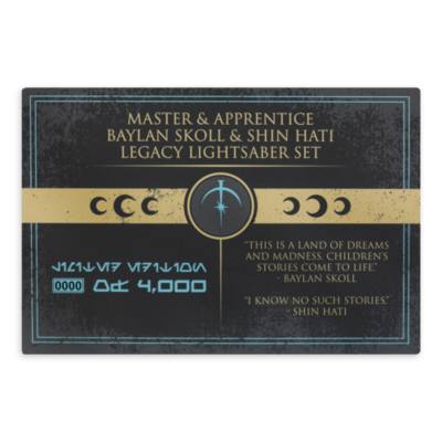 Shin Hati and Baylan Skoll LIGHTSABER Hilt Set, Star Wars: Ahsoka