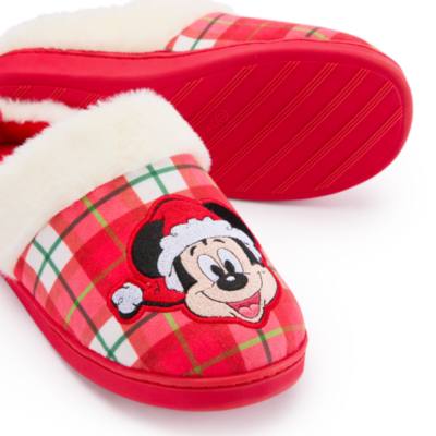 Zapatillas navide&ntilde;as Mickey Mouse para adultos