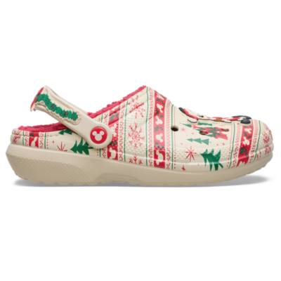 Crocs Santa Mickey Mouse Fair Isle Holiday Clogs for Adults