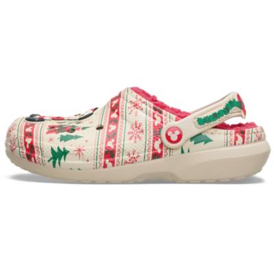 Crocs Santa Mickey Mouse Fair Isle Holiday Clogs for Adults