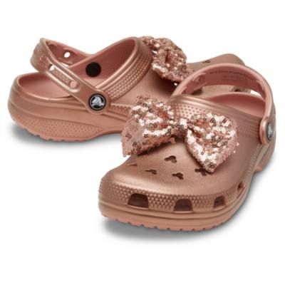 Crocs - Micky Maus Symbol - Ros&eacute;goldfarbene Clogs f&uuml;r Erwachsene