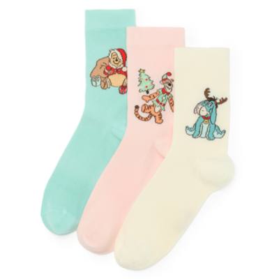 Winnie the Pooh and Friends Festive Socks, Set of 3