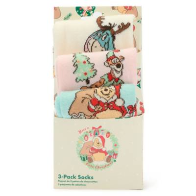 Winnie the Pooh and Friends Festive Socks, Set of 3
