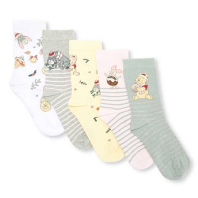Winnie the Pooh Christmas Socks for Adults, Set of 5