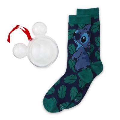 Disney Store - Stitch - 1 Paar Socken f&uuml;r Erwachsene als Dekorationsst&uuml;ck zum Aufh&auml;ngen