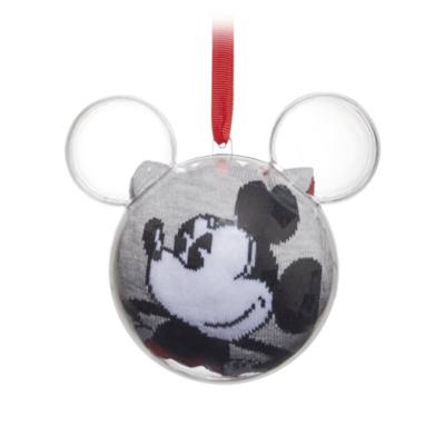 Disney Store - Micky Maus - 1 Paar Socken f&uuml;r Erwachsene als Dekorationsst&uuml;ck zum Aufh&auml;ngen