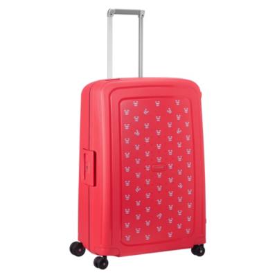 Maleta con ruedas roja grande Mickey Mouse S'Cure Samsonite