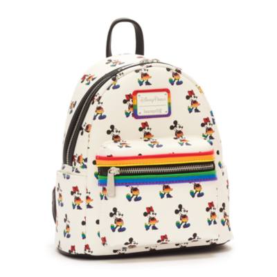 Loungefly Mickey and Minnie Rainbow Disney Mini Backpack  display picture 1