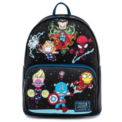 Loungefly minimochila grupo chibis Marvel
