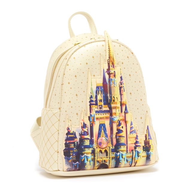 50th anniversary loungefly mini backpack Loungefly Walt Disney World 50th Anniversary Castle Mini Backpack