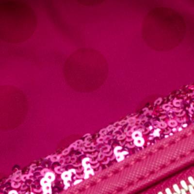Loungefly Minnie Mouse Colour Story Magenta Sequin Mini Backpack