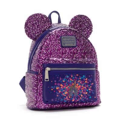 Minnie mouse potion purple sequined outlet mini backpack by loungefly