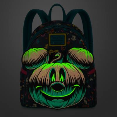 Loungefly Green and Black Halloween Mickey Backpack Halloween Loungefly Mini Backpack Exclusive: Loungefly  main image 2