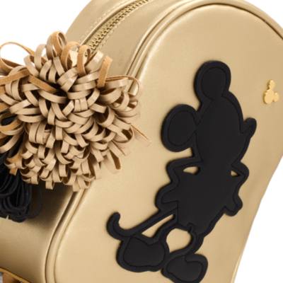 Mochila negra y dorada Mickey Mouse peque&ntilde;a, Disney Store