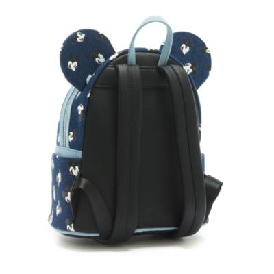 Loungefly Mickey Mouse Denim Backpack