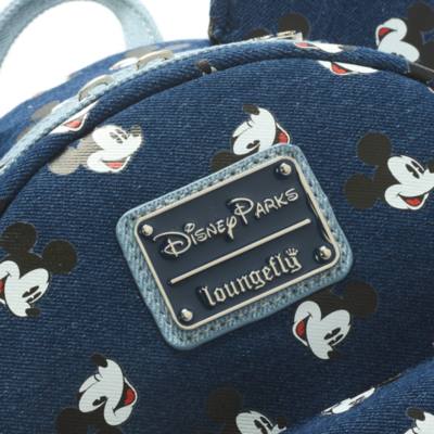 Loungefly Mickey Mouse Denim Backpack