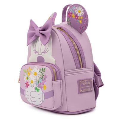 Loungefly Minnie Mouse Holding Flowers Mini Backpack