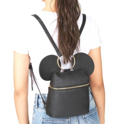 Typo Mickey Mouse Black Mini Backpack