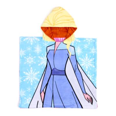 Disney Store Anna and Elsa Reversible Hooded Towel For Kids