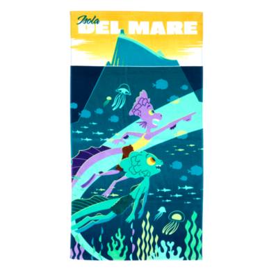 Telo Mare L'Isola Del Tesoro - Tessuto Qualità Per Spiaggia, Piscina E Relax All'aperto - Foto 9