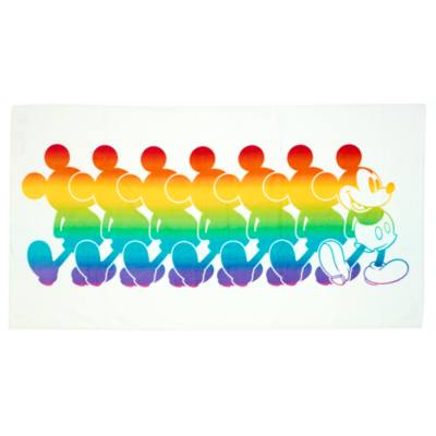 Disney Store Serviette de plage arc-en-ciel Mickey
