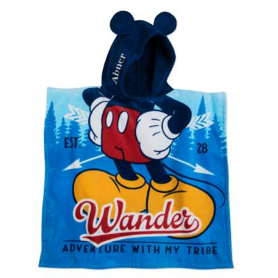 Disney Store Mickey Mouse Hooded Towel For Kids